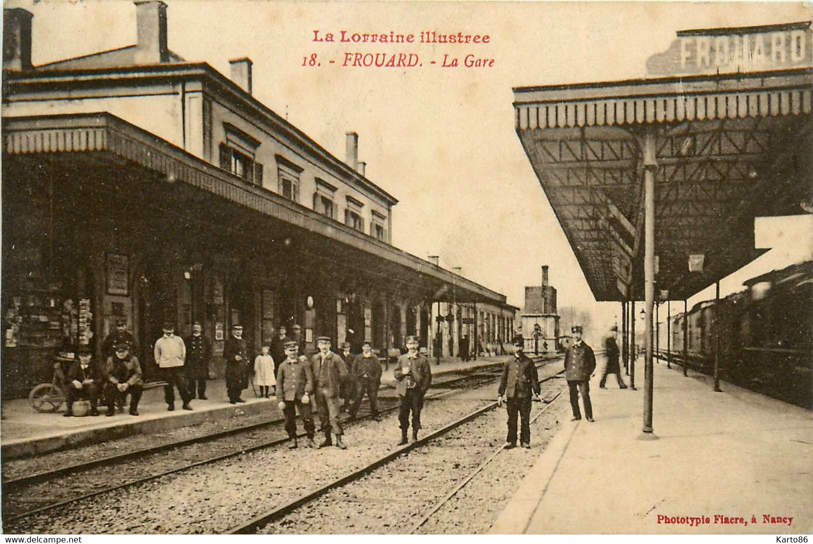 Frouard * Intérieur De La Gare * Ligne Chemin De Fer * Cheminots - Frouard