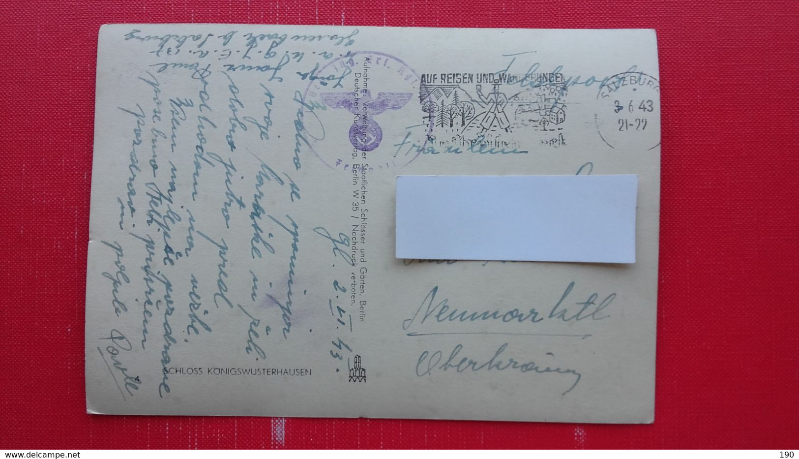 Feldpost 2.world War(slovenski Vojak).Sent From Salzburg To Trzic.Konigs Wusterhausen - Koenigs-Wusterhausen