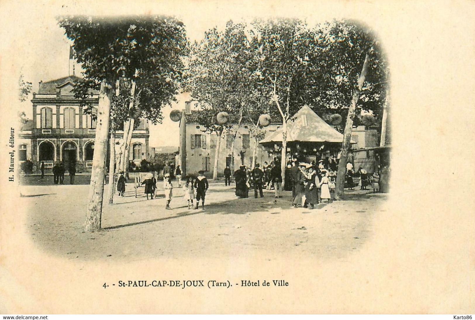 St Paul Cap De Joux * Manège Carousel * Place Et Hôtel De Ville * Villageois - Saint Paul Cap De Joux