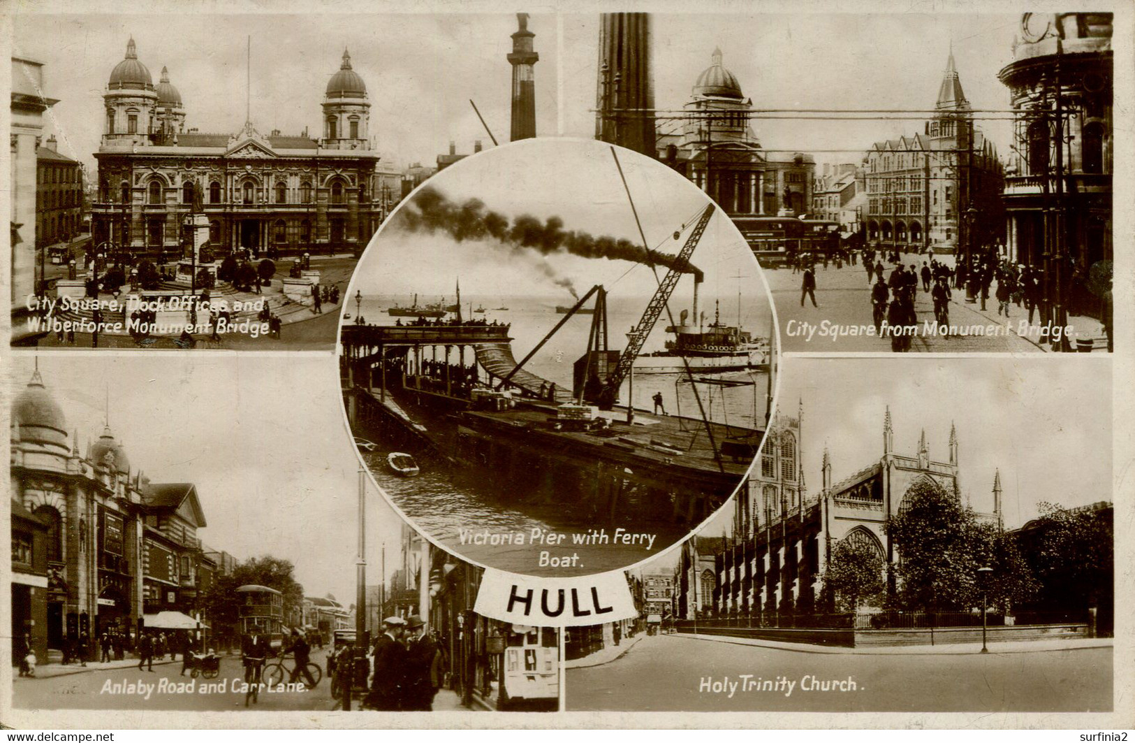 EAST YORKS - HULL - 5 RP VIEWS  Ye447 - Hull