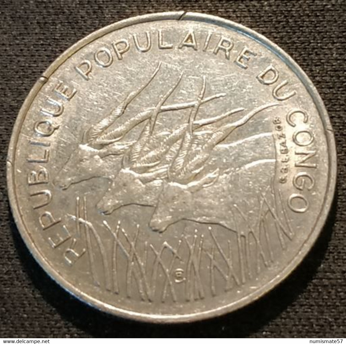 CONGO - 100 FRANCS 1975 - KM 2 - Congo (Republic 1960)