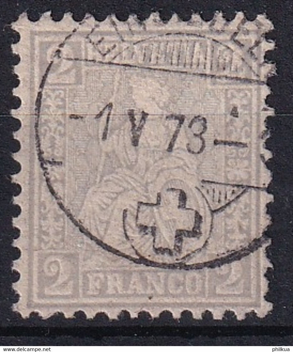 Zumstein 28 / Mi. 20 Sitzende Helvetia Sauber Gestempelt - Used Stamps