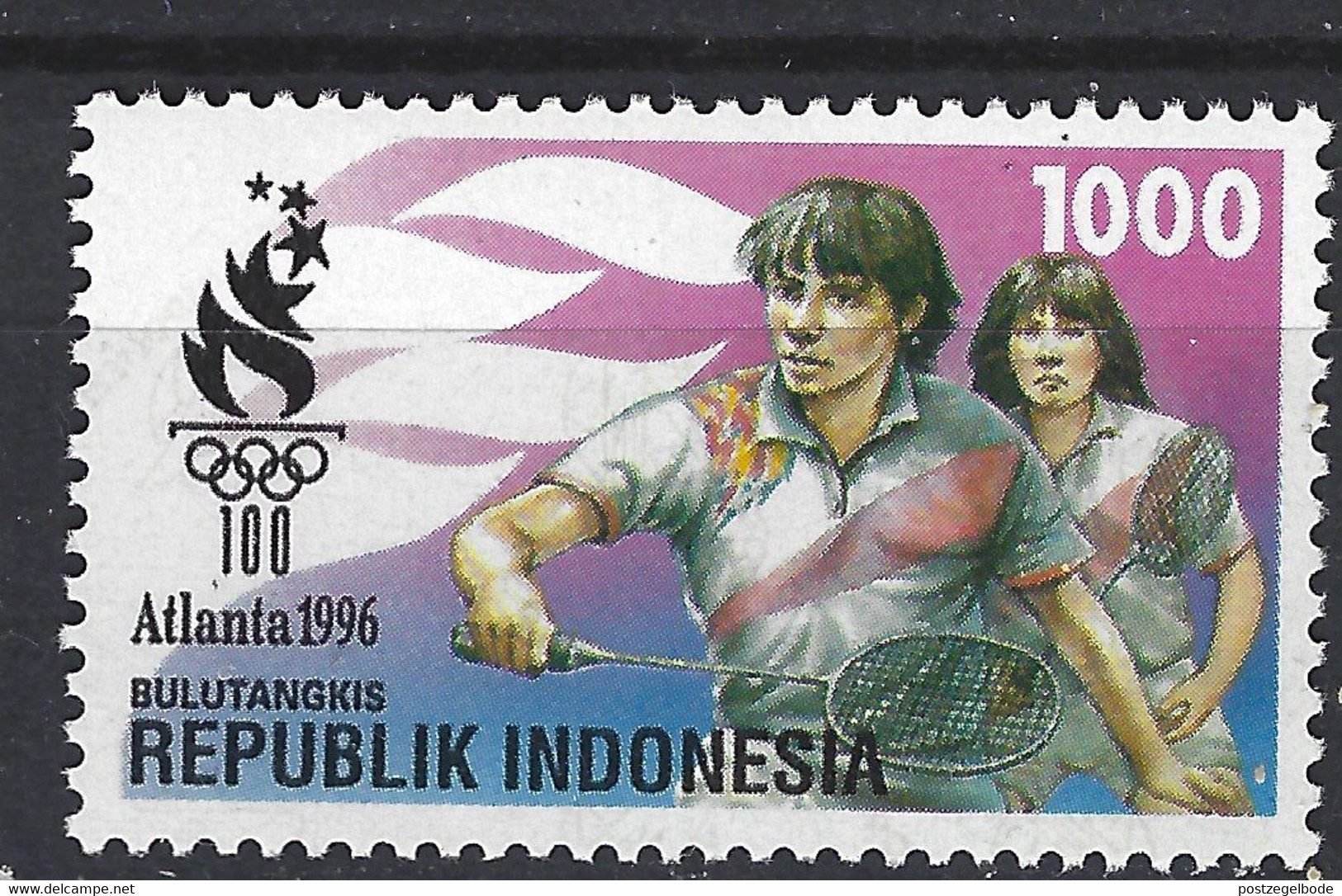 Indonesia Indonesie 1696 MNH ; Badminton 1996 - Badminton