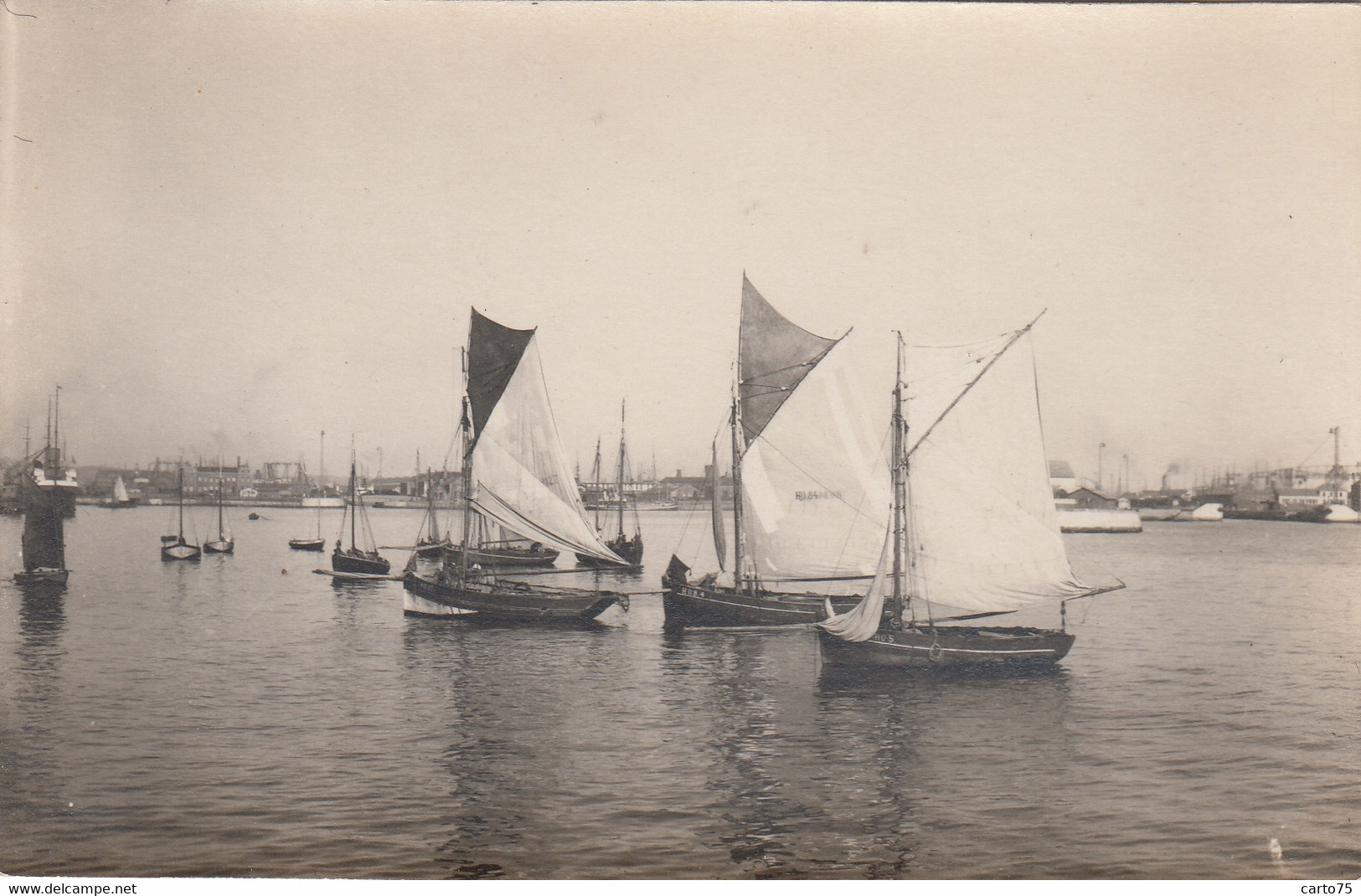 Bâteaux - Carte-Photo - Bâteaux De Pêche - Port Du Havre - Pêche