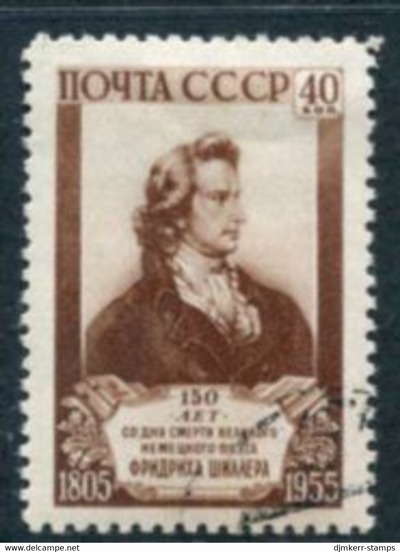 SOVIET UNION 1955 Schiller Death Anniversary Used.  Michel 1759 - Used Stamps