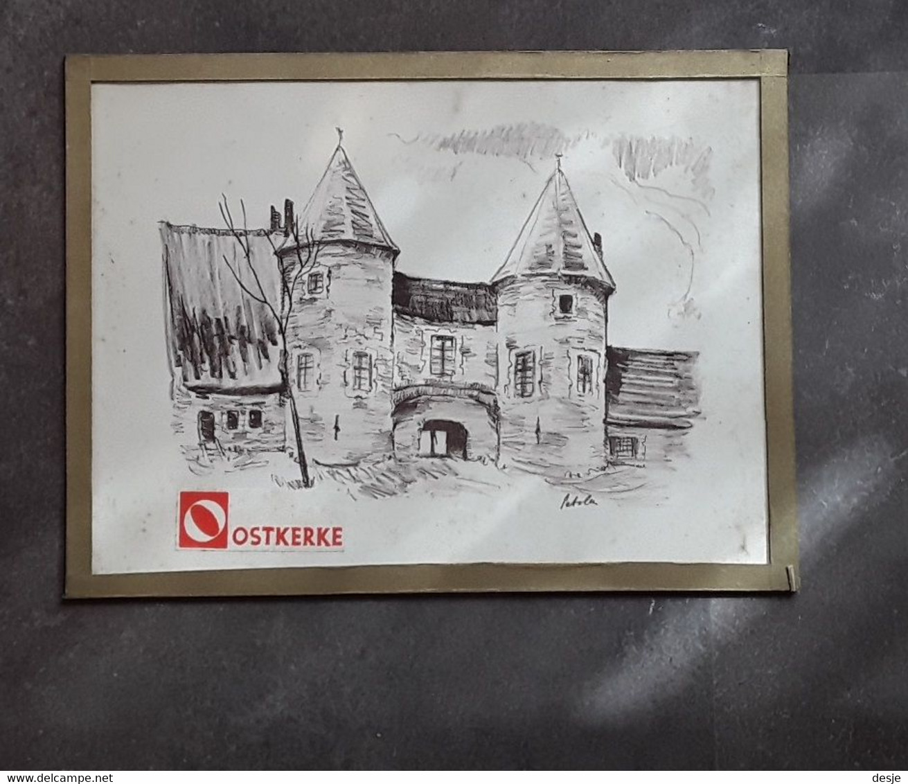 Tekening Damme Oostkerke Door Albert Setola (1916-1981) - Dessins