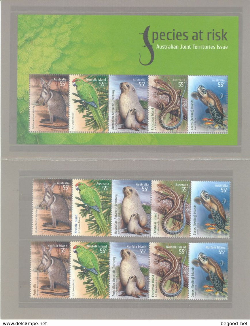 AUSTRALIA - MNH/** - 2009  - SPECIES AT RISK JOINT TERRITORIES ISSUE - Yv BLOC 119 - Lot 25213 - Presentation Packs