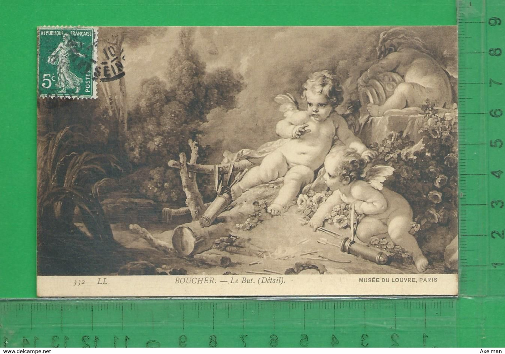 THEME ARTS PEINTURE : BOUCHER, " Le But ", Détail - Gefängnis & Insassen