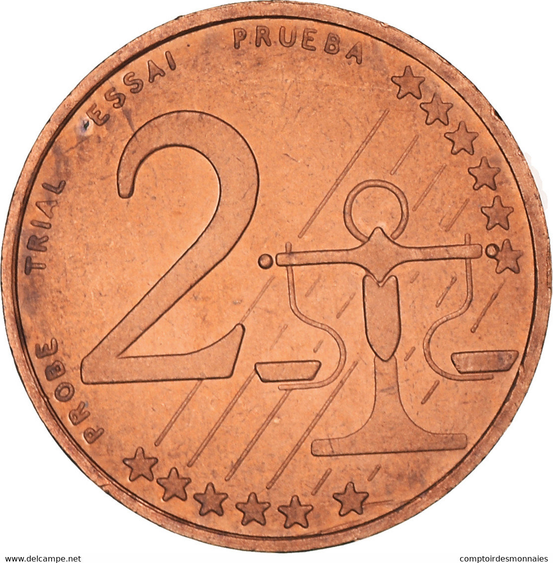 Estonie, 2 Euro Cent, 2004, Unofficial Private Coin, TTB, Cuivre Plaqué Acier - Estonie