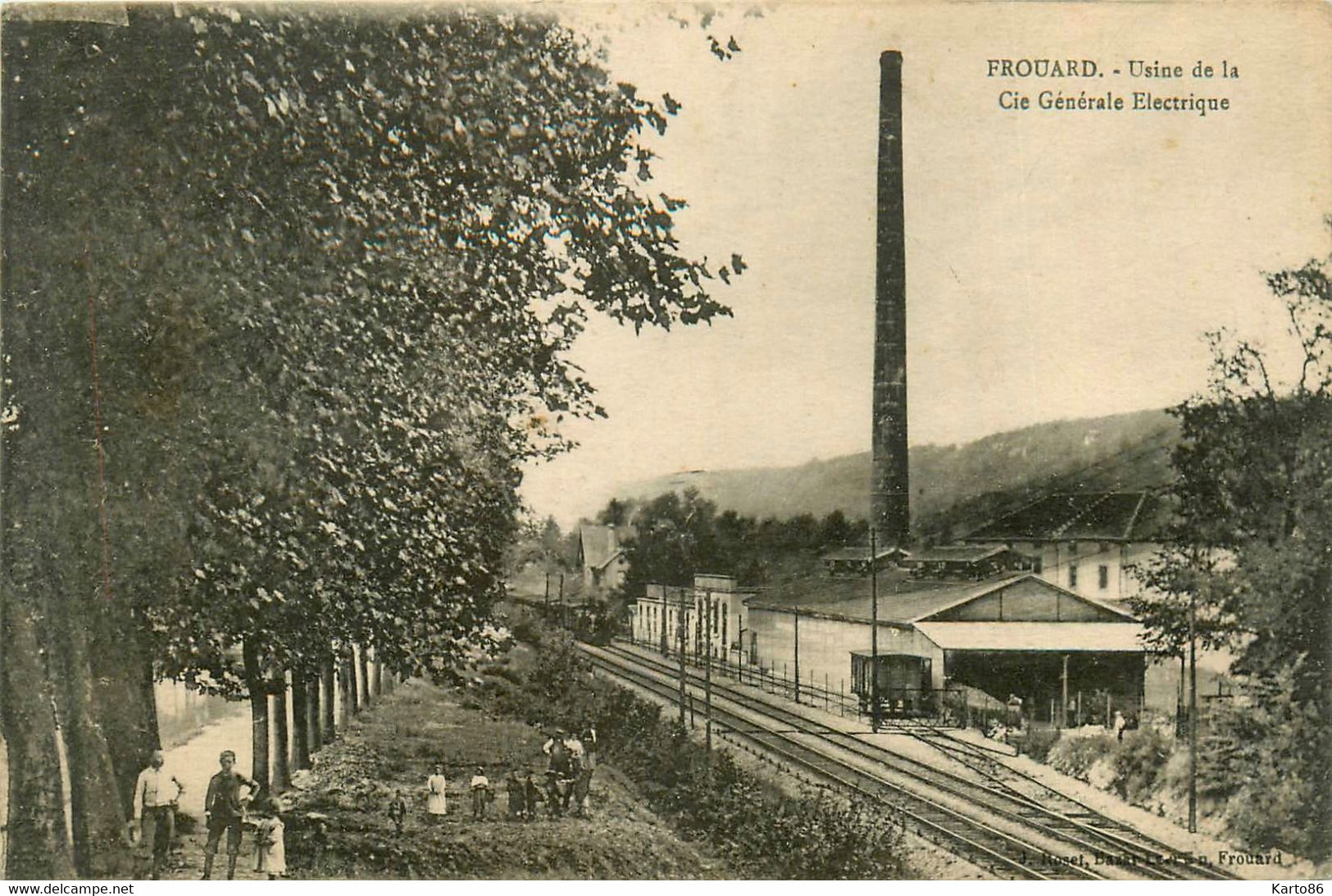 Frouard * Usine De La Cie Générale électrique * Rails Ligne Chemin De Fer Maurthe Et Moselle - Frouard