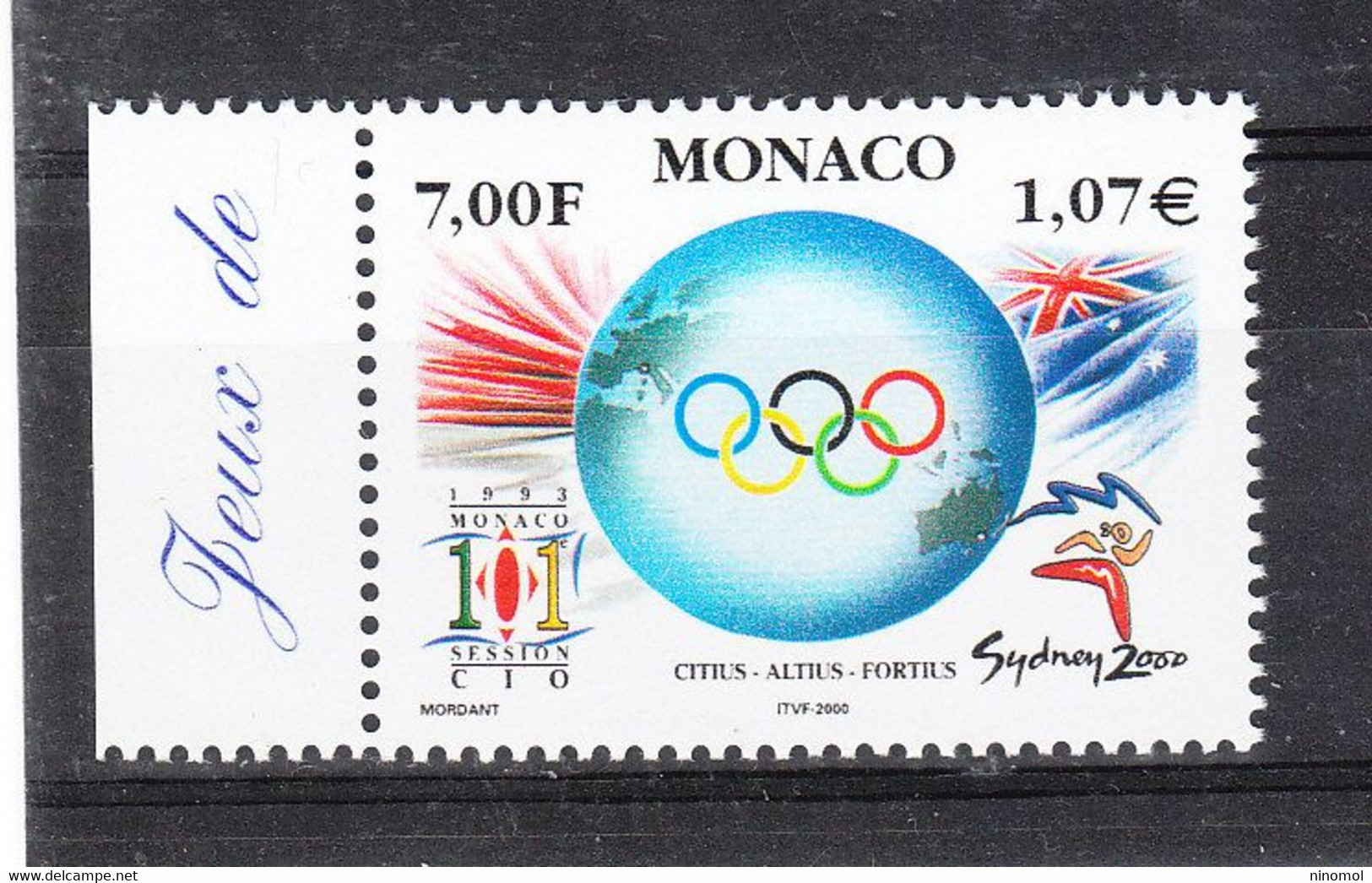 Monaco   -  2000. Olympic Games Sydney 2000. MNH - Zomer 2000: Sydney - Paralympics