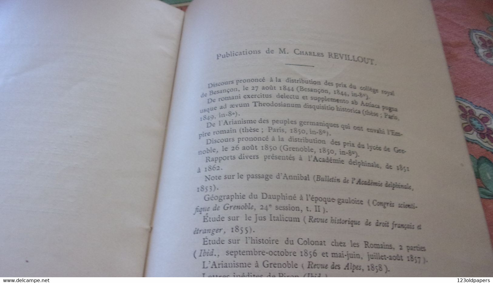 ♥️1899 BERRY DISCOURS  FUNERAILLES DE CHARLES REVILLOUT FACULTE DE MONTPELLIER NE A ISSOUDUN 1821♥️ - Centre - Val De Loire