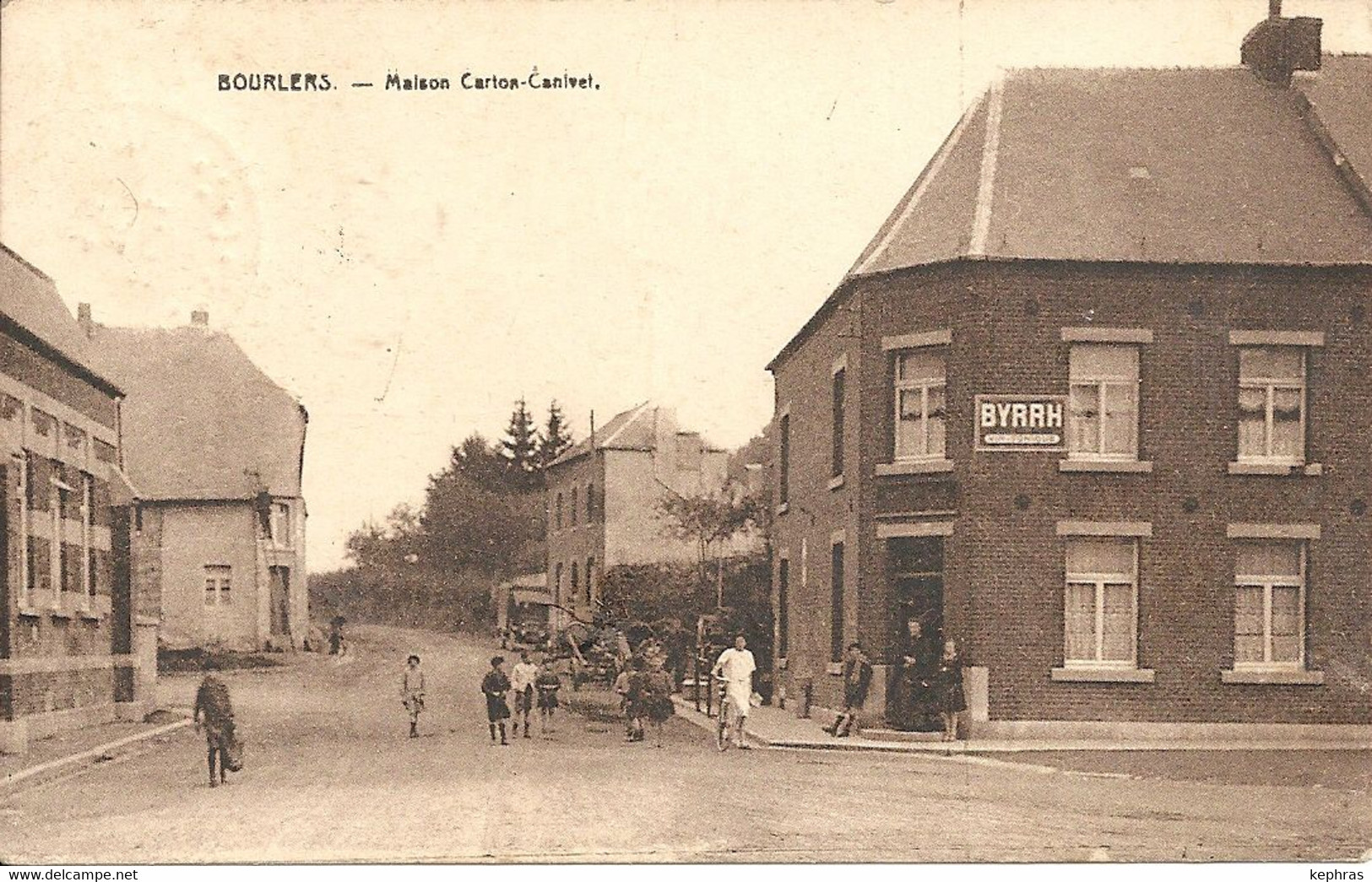 BOURLERS : Maison Carton-Canivet - RARE CPA - Cachet De La Poste 1929 - Chimay