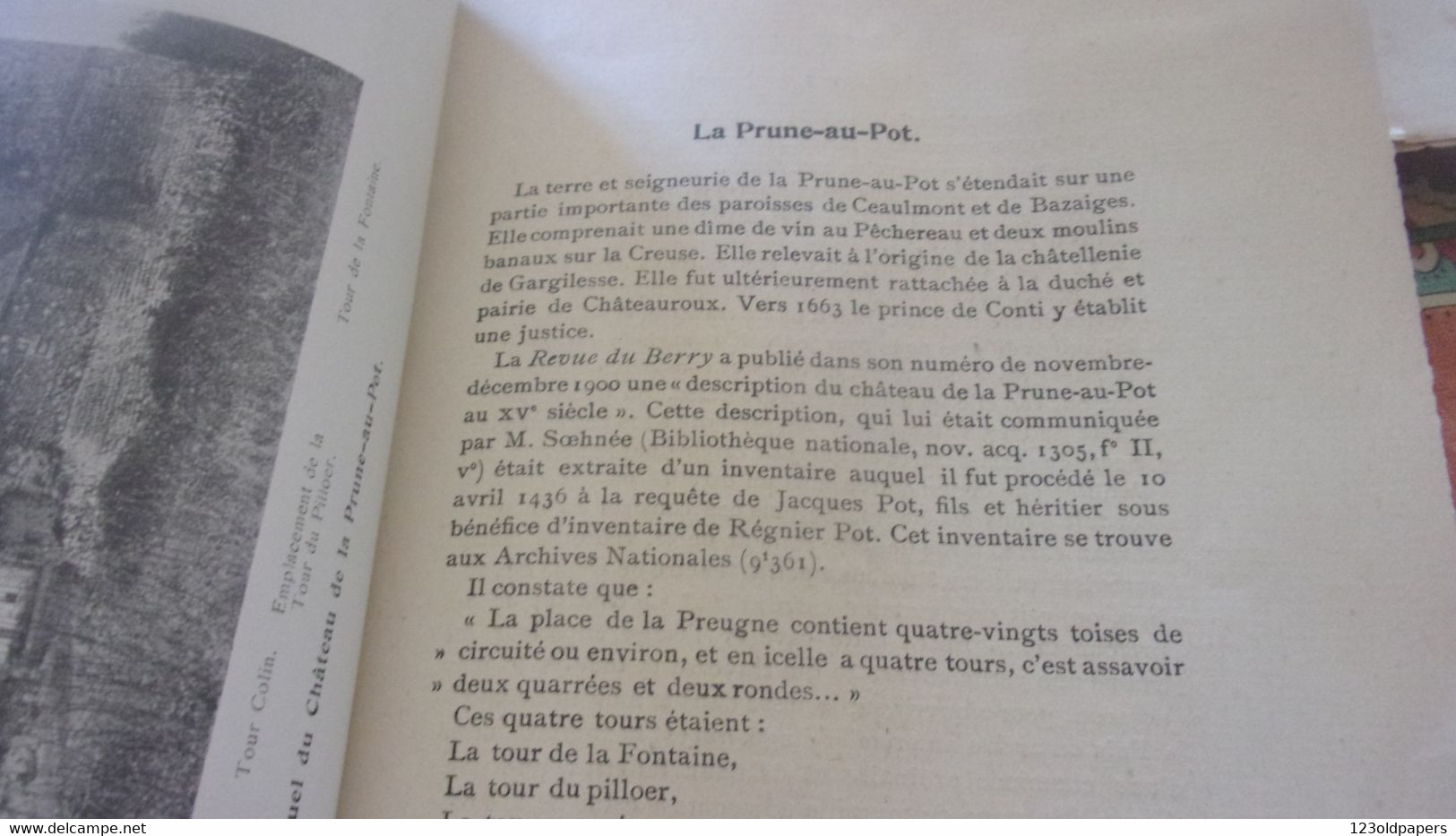 ♥️1912  INDRE BERRY CEAULMONT BAZAIGES  La Prune Au Pot / PAUL MINGASSON♥️ - Centre - Val De Loire