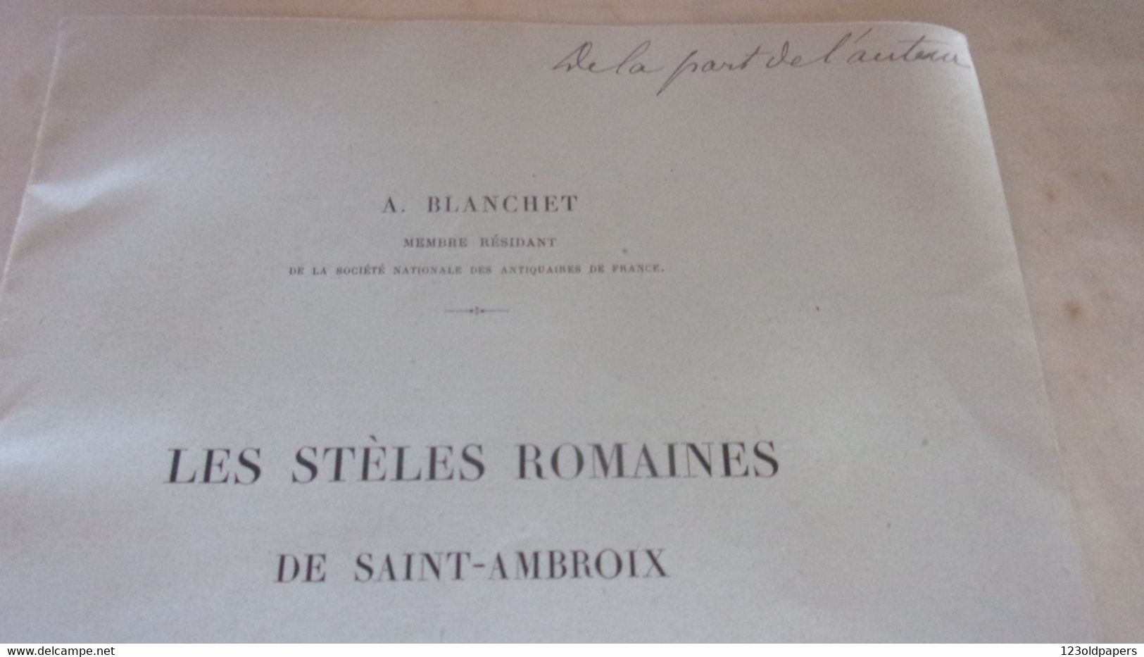 ♥️CHER  1910 BERRY LES STELES ROMAINES DE SAINT AMBROIX CHER PRES CHAROST ISSOUDUN ENVOI AUTEUR  A BLANCHET  ♥️ - Centre - Val De Loire