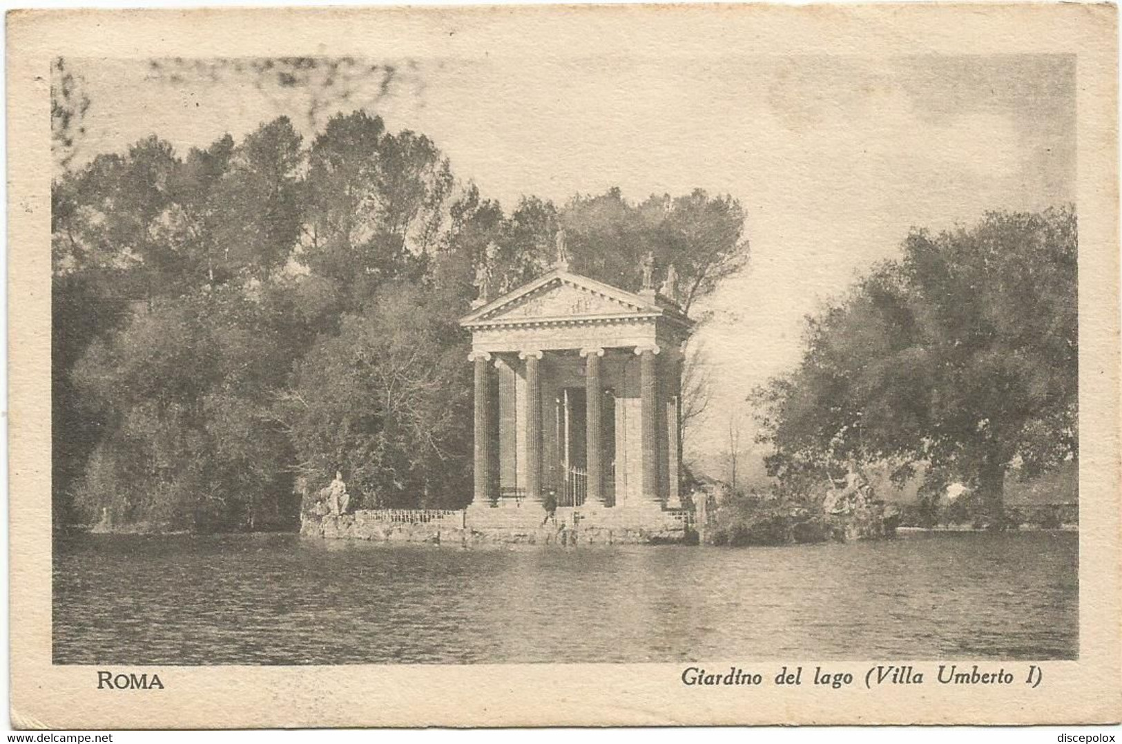 AC847 Roma - Giardino Del Lago - Villa Borghese (una Volta Villa Umberto I) / Viaggiata 1921 - Parken & Tuinen