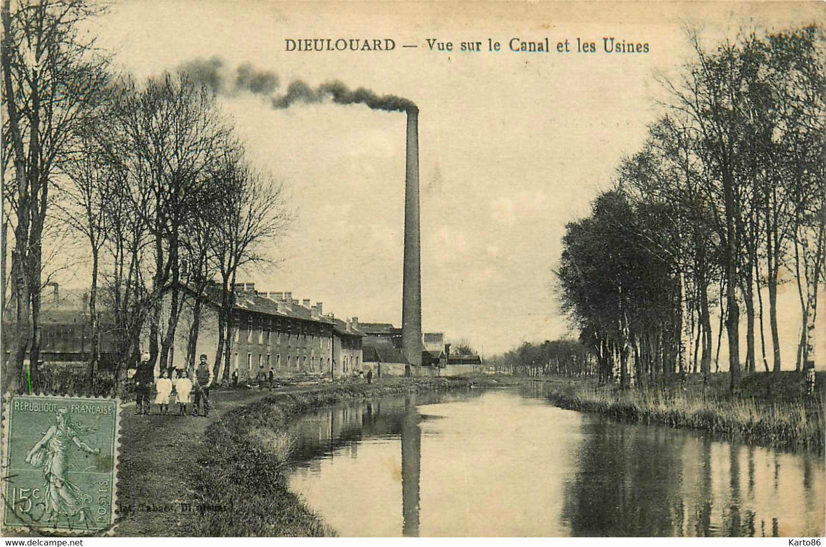 Dieulouard * Vue Sur Le Canal Et Les Usines * Tour Usine - Dieulouard