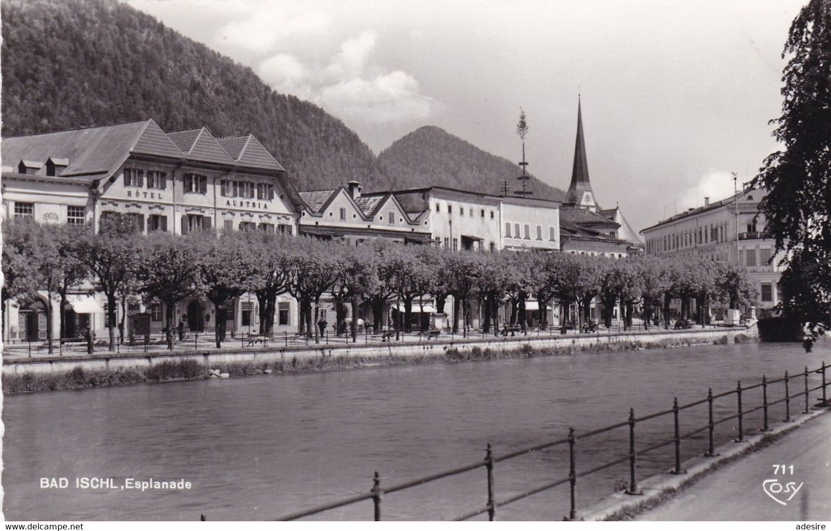 BAD ISCHL, Esplanade, Fotokarte Gel.1960 V.Bad Ischl > Wien XIV, Gute Erhaltung ... - Bad Ischl