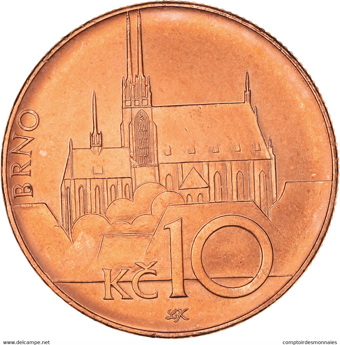 Monnaie, République Tchèque, 10 Korun, 2003, SPL+, Cuivre Plaqué Acier, KM:4 - Czech Republic