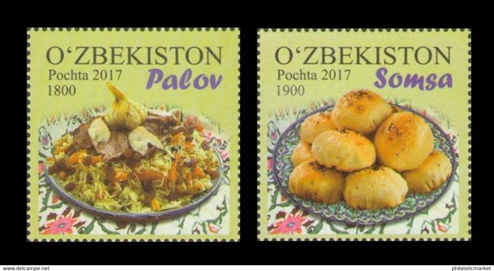 Uzbekistan 2018 MiNr. 1208/09 Gastronomy. National Cuisine. Pilaf And Samsa MNH ** - Uzbekistan