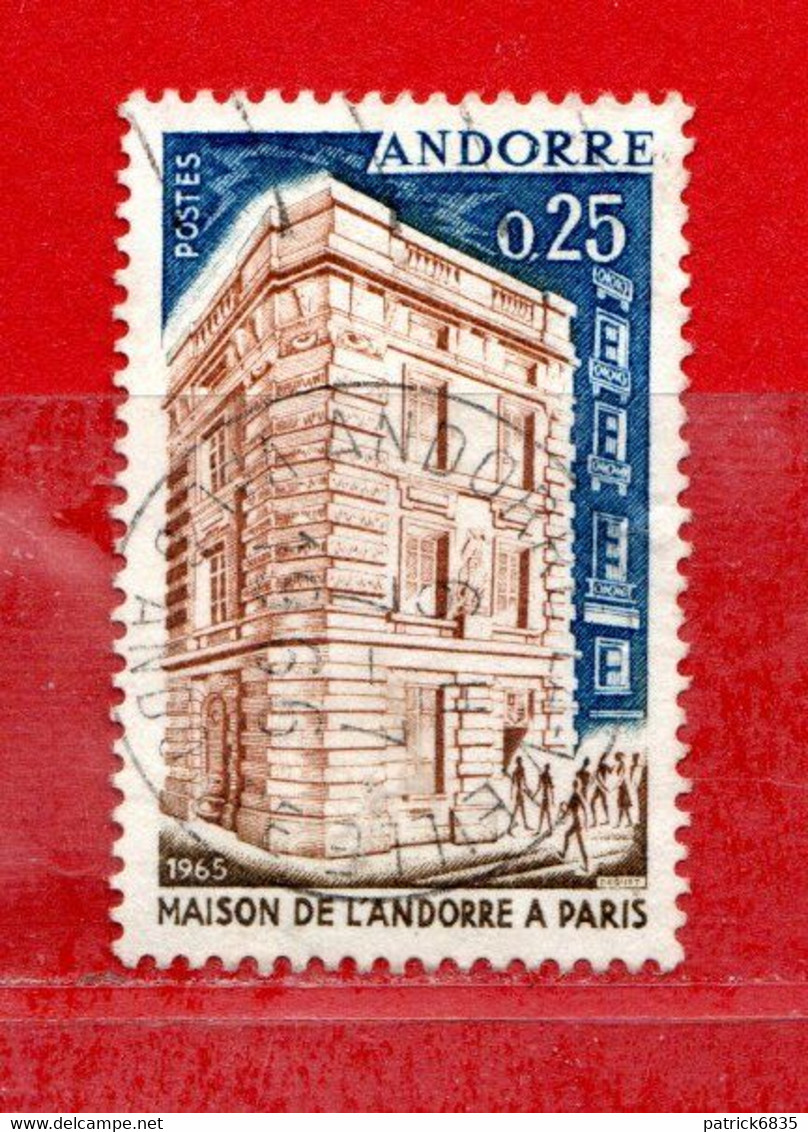 (Us3) )  ANDORRA FRANCESE °- 1965 . Casa Dell'ANDORRA A PARIGI - UNIF. 174. - Oblitérés