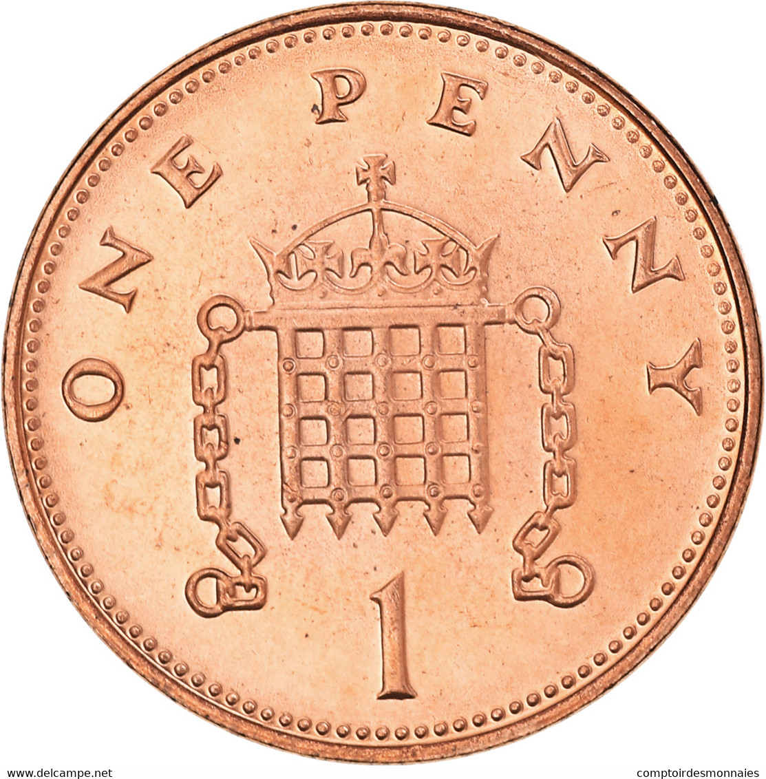 Monnaie, Grande-Bretagne, Elizabeth II, Penny, 1998, SPL+, Cuivre Plaqué Acier - 1/2 Penny & 1/2 New Penny