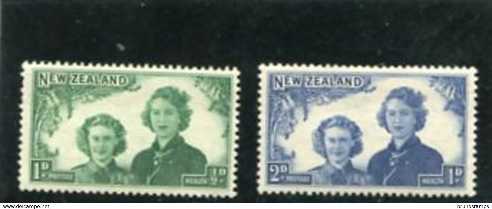 NEW ZEALAND - 1944  HEALTH STAMPS  SET  MINT NH - Neufs