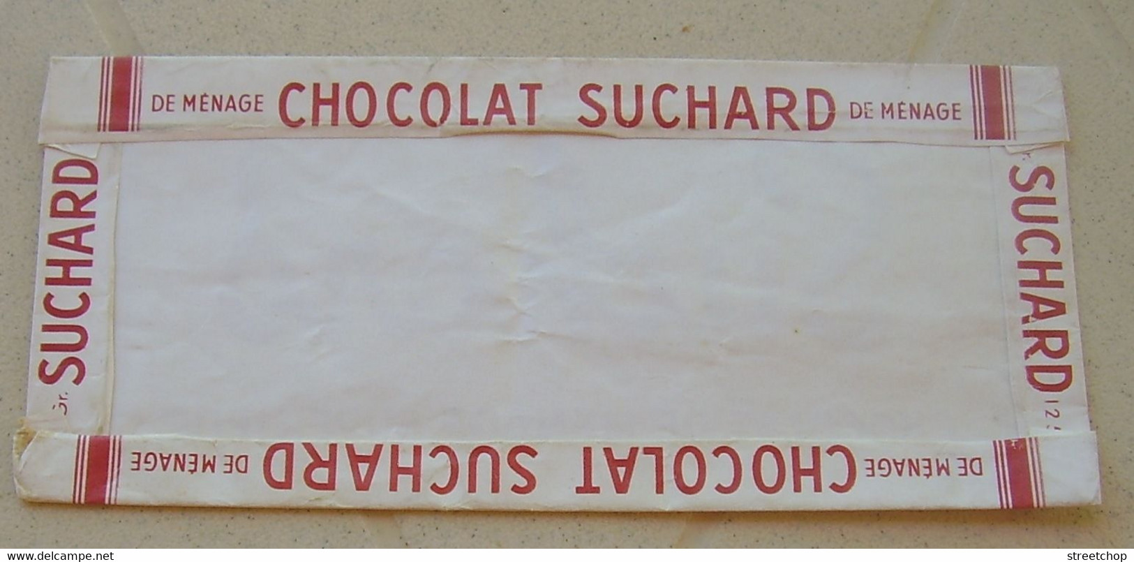 Ancienne Etiquette Emballage Tablette Chocolat Suchard,no Image ,chromo - Autres & Non Classés