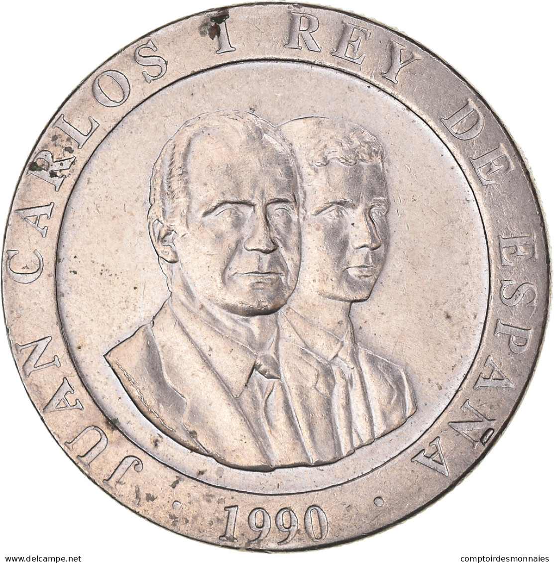 Monnaie, Espagne, Juan Carlos I, 200 Pesetas, 1990, Madrid, TTB+, Cupro-nickel - 200 Pesetas