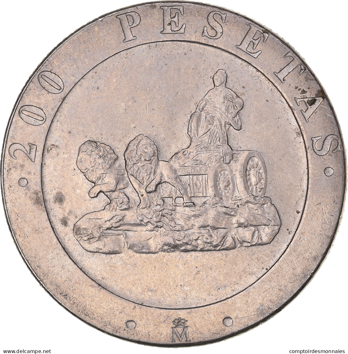 Monnaie, Espagne, Juan Carlos I, 200 Pesetas, 1990, Madrid, TTB+, Cupro-nickel - 200 Pesetas