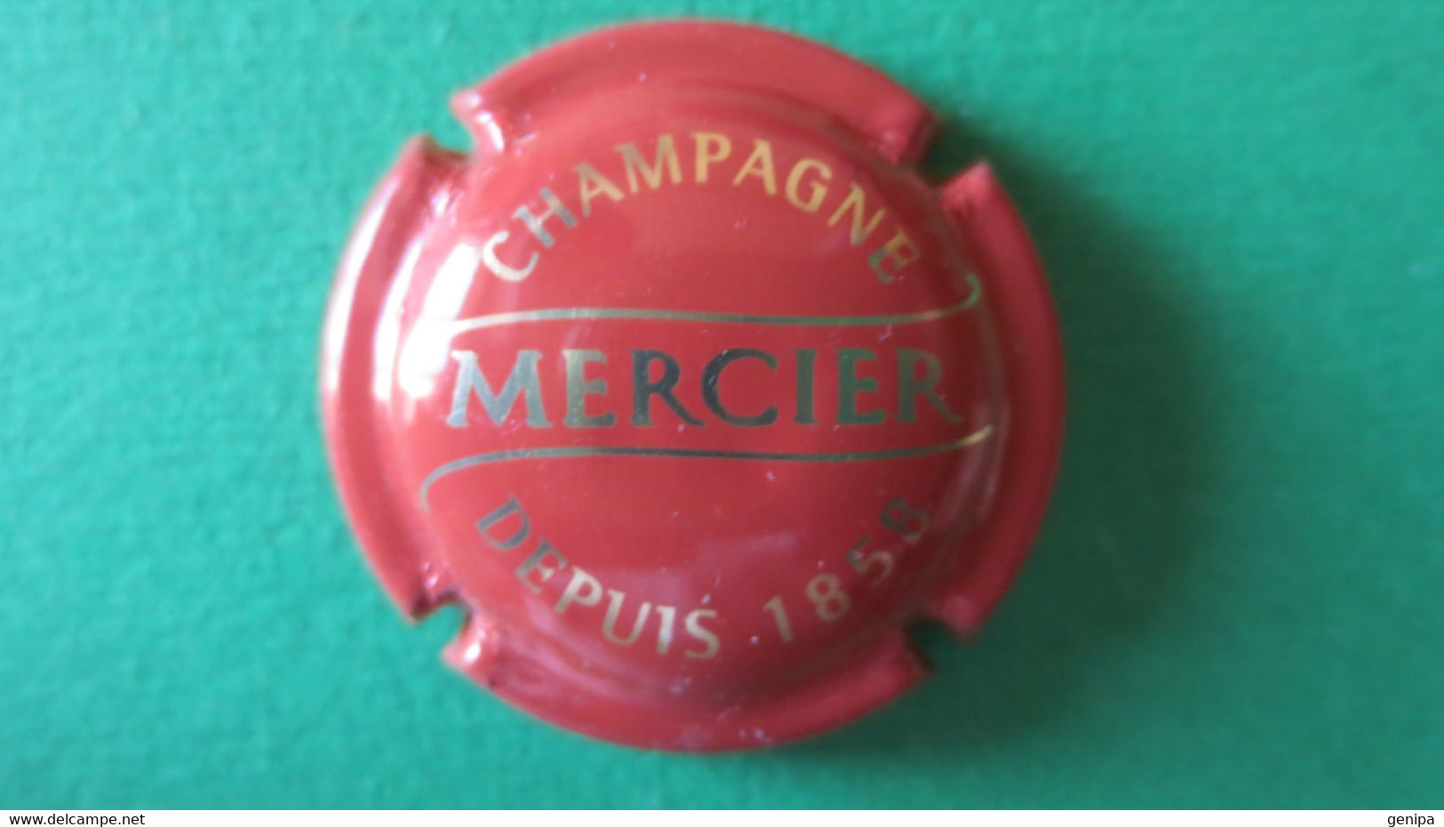 CAPSULE CHAMPAGNE MICHEL MERCIER . Saumon - Mercier