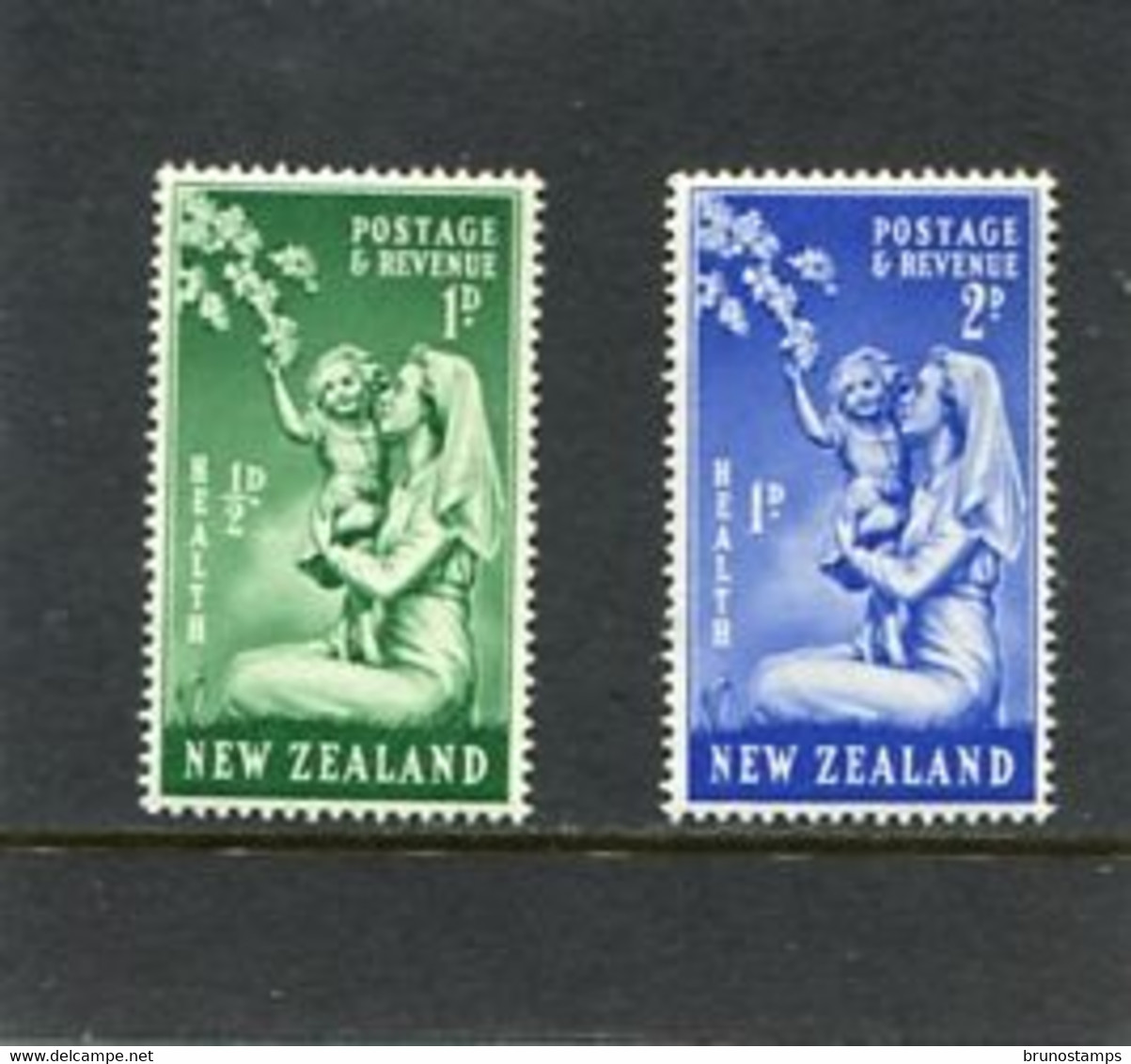 NEW ZEALAND - 1949  HEALTH STAMPS SET  MINT NH - Unused Stamps