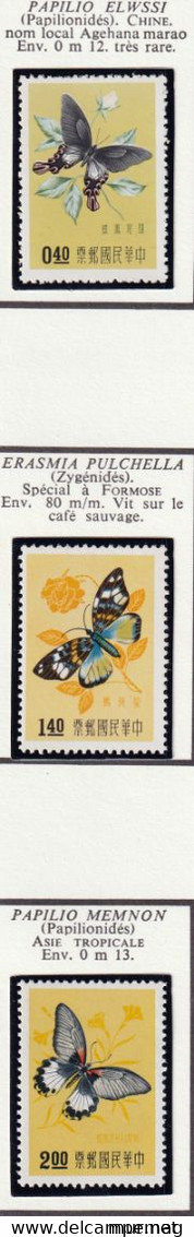 FORMOSE - Faune, Papillons, Insectes - Y&T N° 249-254 - 1958 - MNH - Neufs