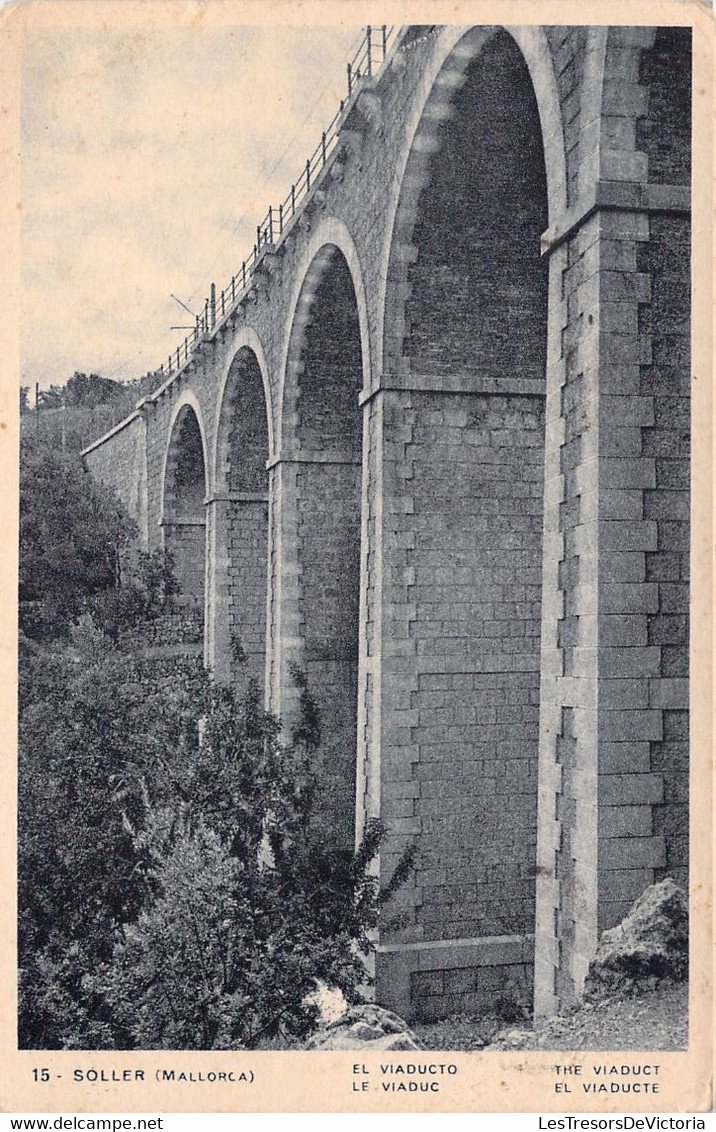 CPA - Espagne - Soller - Mallorca - Le Viaduc - Edicio Marquès - Soller - Mallorca