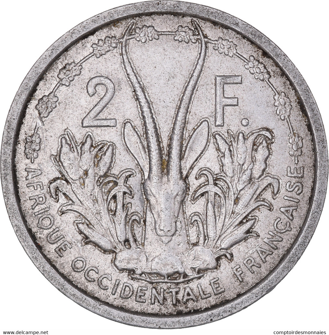 Monnaie, Afrique-Occidentale Française, 2 Francs, 1948, Paris, TB, Aluminium - Costa De Marfil