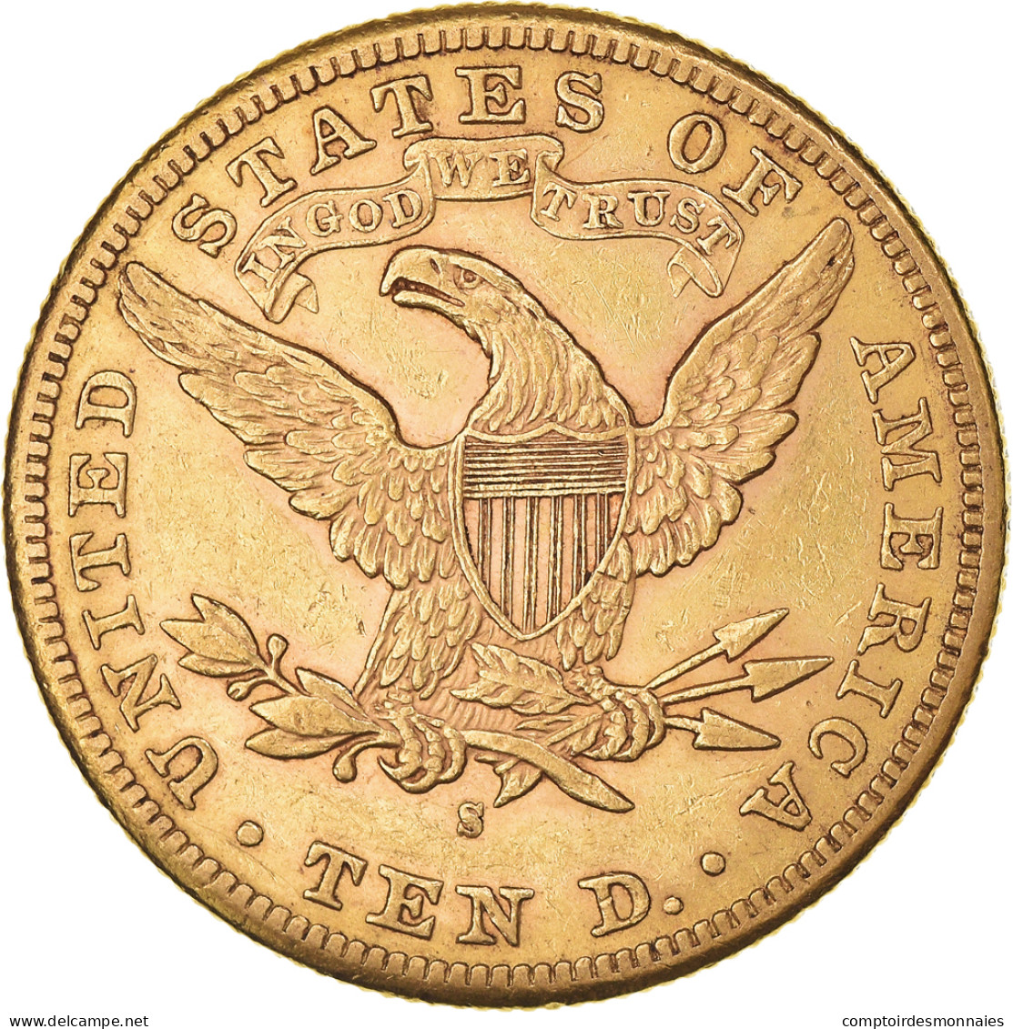 Monnaie, États-Unis, Coronet Head, 10 Dollars, 1886, San Francisco, TTB+, Or - 10$ - Eagle - 1866-1907: Coronet Head