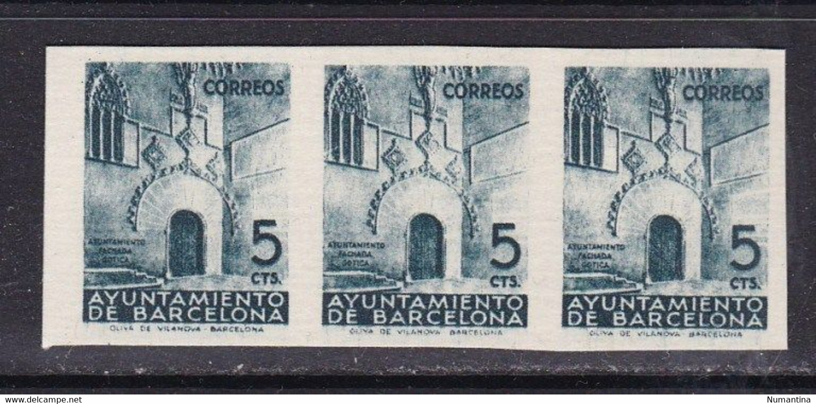 1938 - España - Barcelona - Edifil 20sp - Puerta Gotica Del Ayuntamiento - MNG - B3 -Papel Carton - Valor Catalogo 165 € - Barcelona