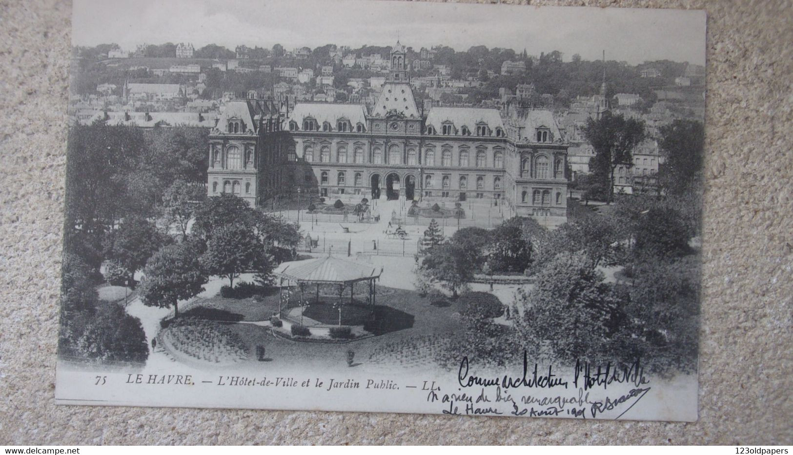 ️architecture AUTOGRAPHE ET COMMENTAIRES DE RAOUL BRANDON ARCHITECTE  HOMME POLITIQUE LE HAVRE ️ - Andere & Zonder Classificatie