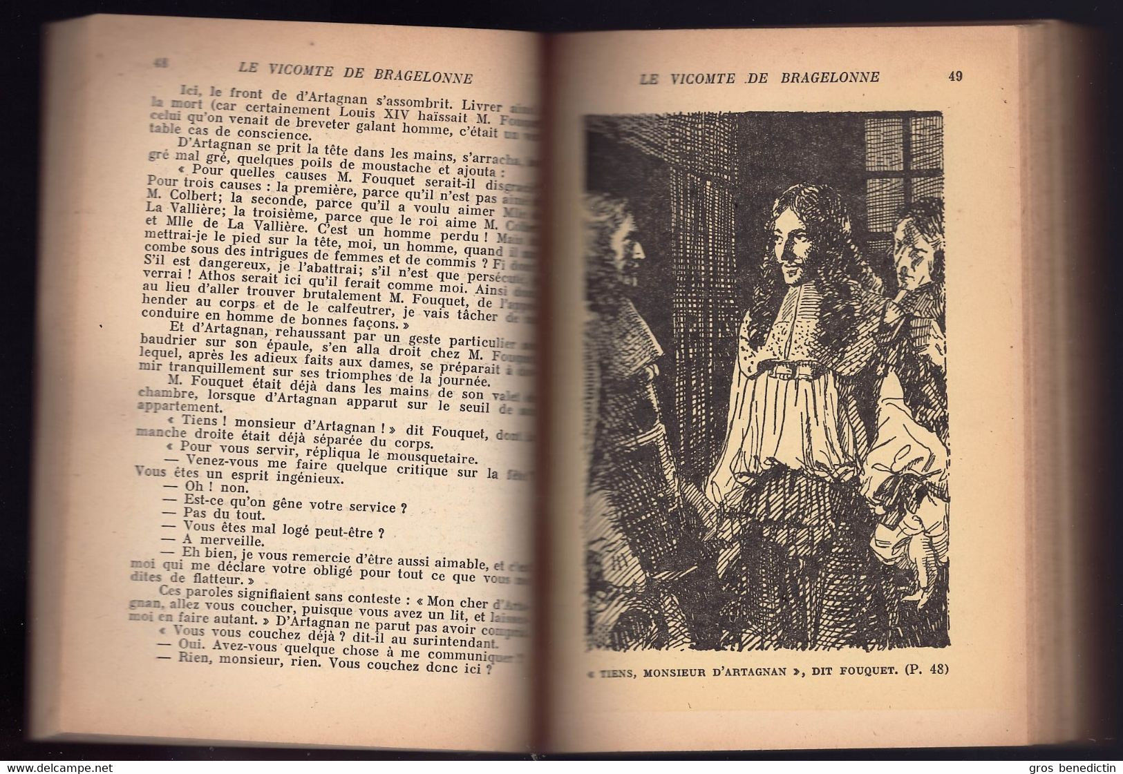 Hachette - Bibliothèque De La Jeunesse Avec Jaquette - Alexandre Dumas - "Le Vicomte De Bragelonne - Tome 2" - 1952 - Bibliothèque De La Jeunesse