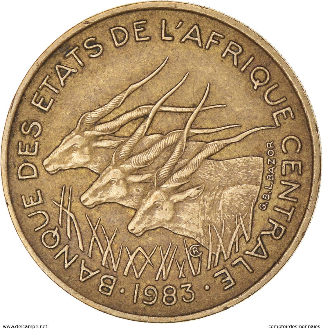 Monnaie, États De L'Afrique Centrale, 25 Francs, 1983, Paris, TTB - Kamerun