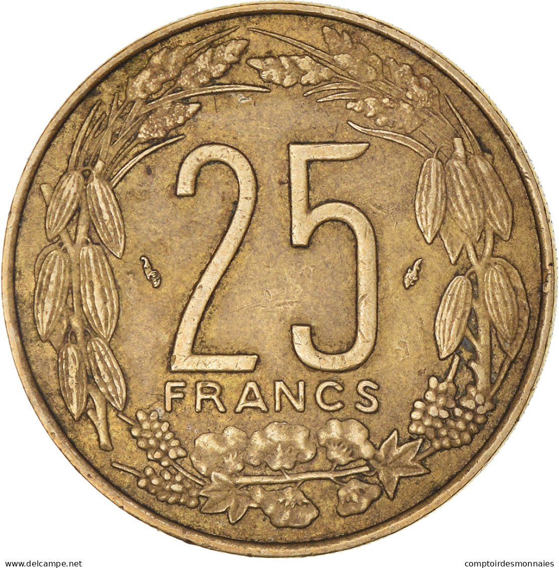 Monnaie, États De L'Afrique Centrale, 25 Francs, 1983, Paris, TTB - Kameroen