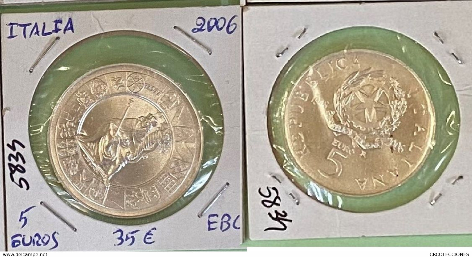 E5834 MONEDA ITALIA 5 EUROS 2006 EBC 35 - Andere & Zonder Classificatie