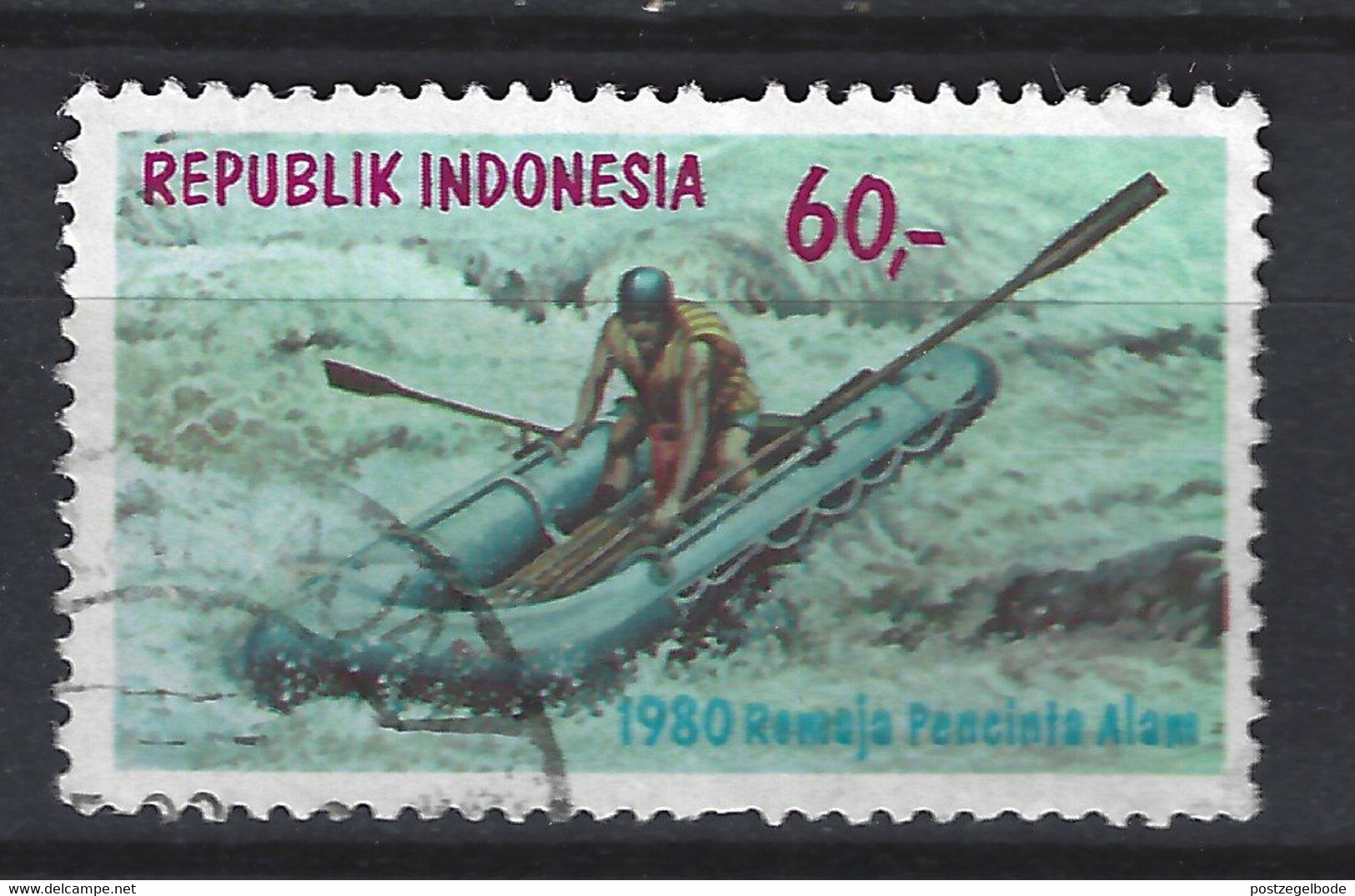 Indonesia Indonesie 984 Used ; Raften Rafting 1980 - Rafting