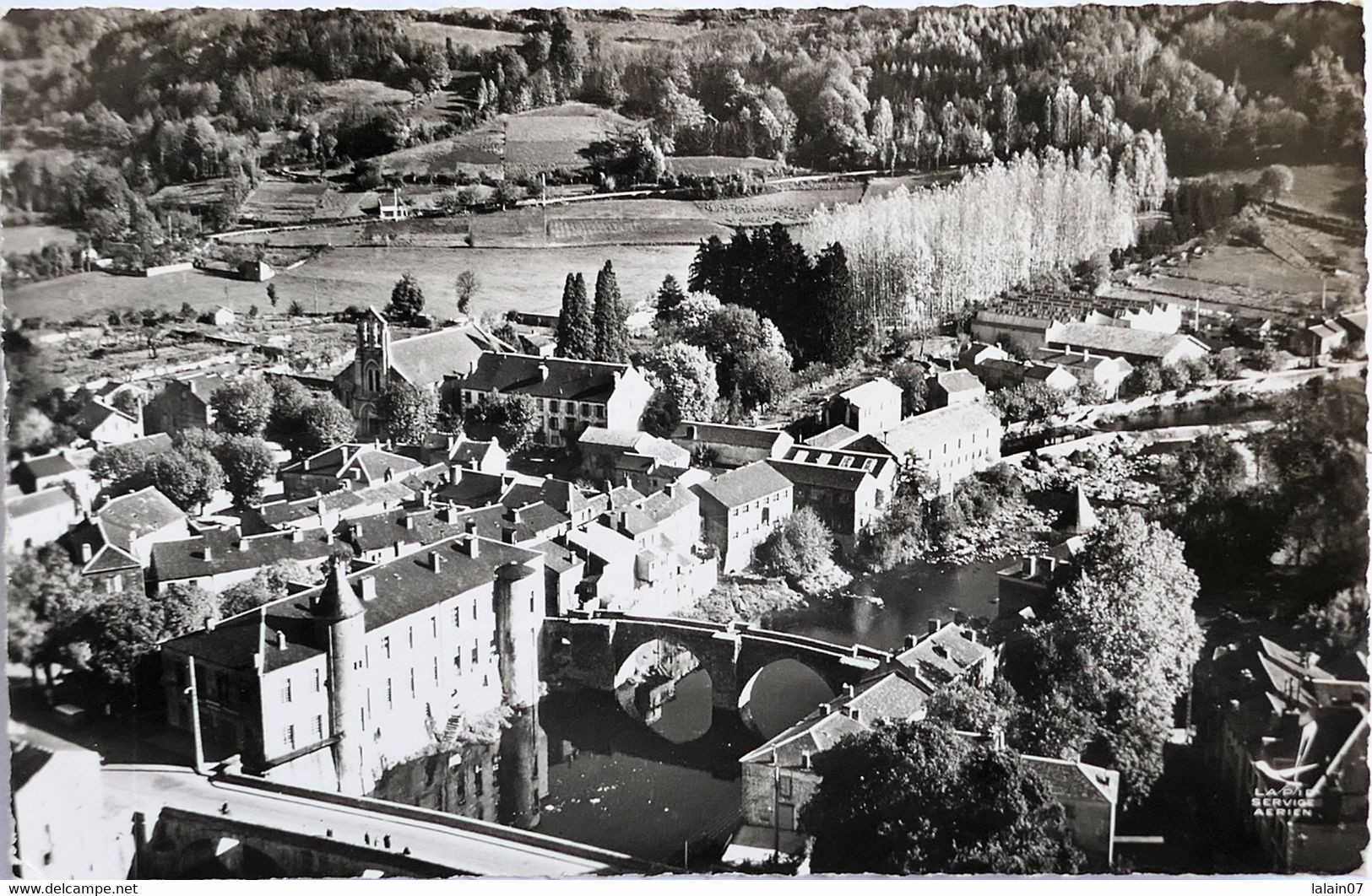 Carte Postale : 81 : En Avion Au-dessus De BRASSAC (Tarn) : Vue Générale - Brassac