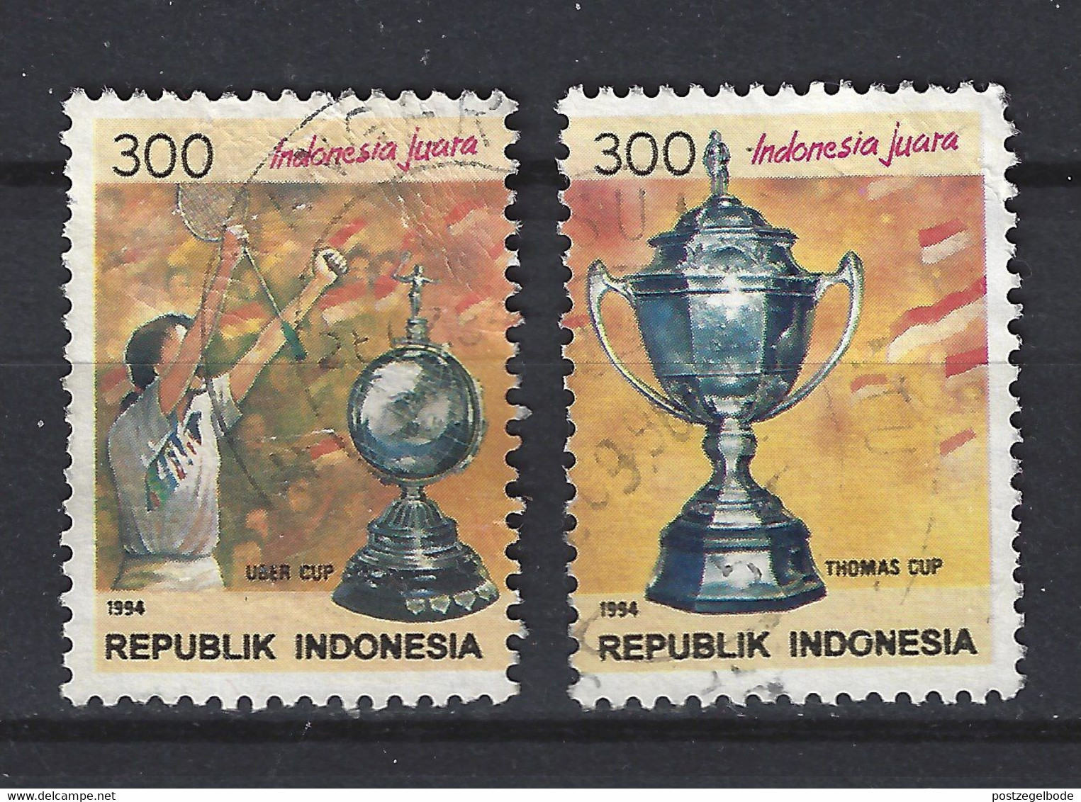 Indonesia Indonesie 1592-1593 Used ; Badminton 1994 NOW MANY STAMPS INDONESIA VERY CHEAP - Bádminton