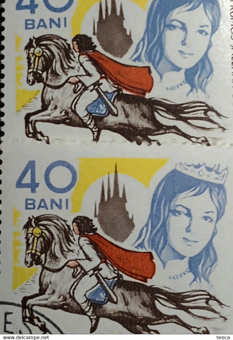 Stamps Errors Romania 1965 # MI 2420 Printed With Errors Misplaced Image - Variétés Et Curiosités