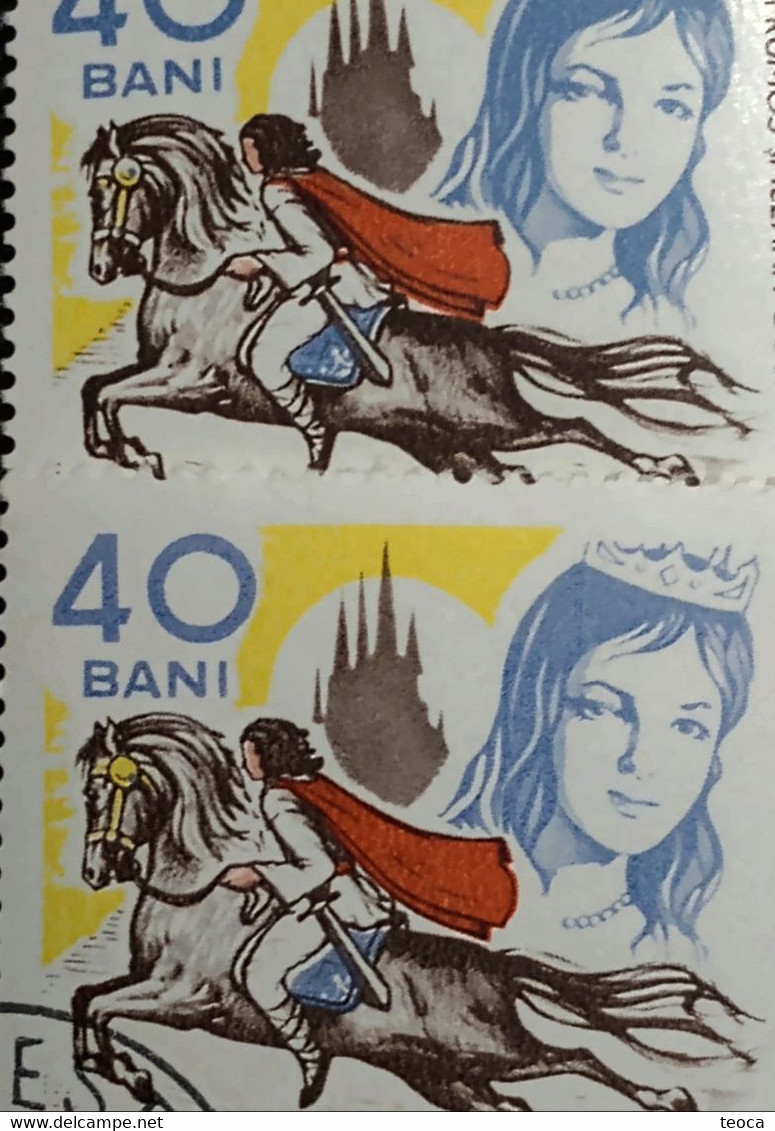 Stamps Errors Romania 1965 # MI 2420 Printed With Errors Misplaced Image - Abarten Und Kuriositäten