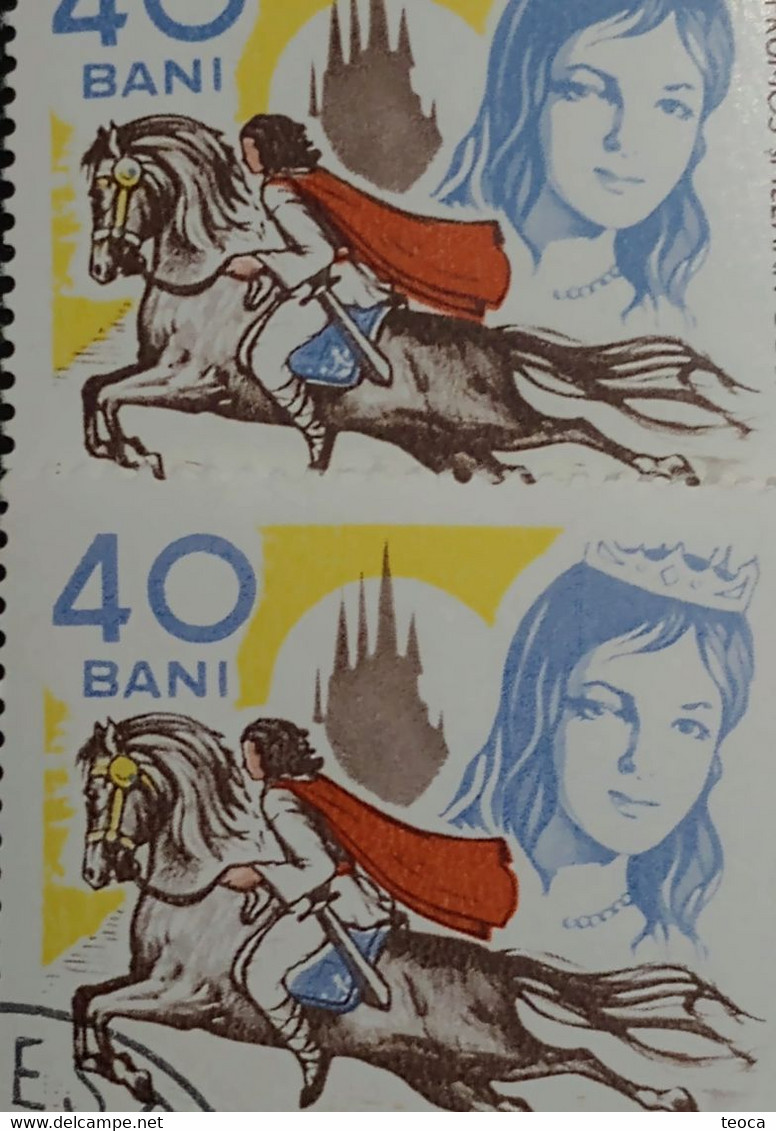 Stamps Errors Romania 1965 # MI 2420 Printed With Errors Misplaced Image - Plaatfouten En Curiosa