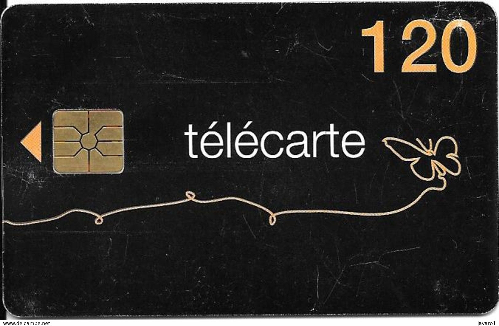 CARTE-PUBLIC-120U-F1370A--GEM1-07/09-PAPILLON 2-Val 31/12/2010-V° Avec Code Barres-UTILISE-BE-RARE - 2009