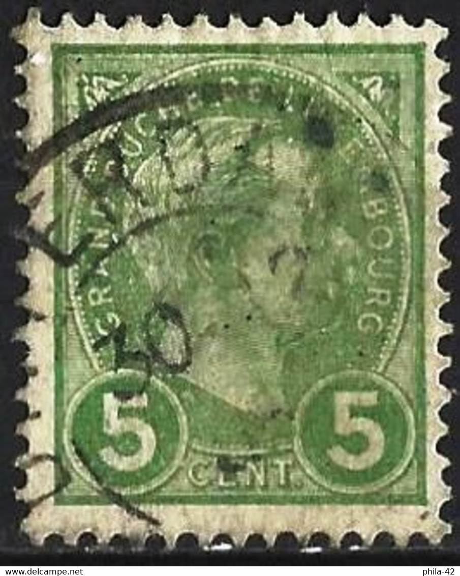 Luxembourg 1895 - Mi 70 - YT 72 ( Grand Duke Adolf ) Perf. 12 ½ - 1891 Adolfo Di Fronte